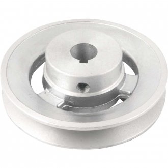 Polia de alum�nio 1 canal, perfil A, 100 mm com furo de 5/8