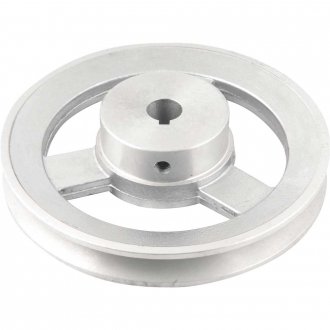 Polia de alum�nio 1 canal, perfil A, 150 mm com furo de 5/8