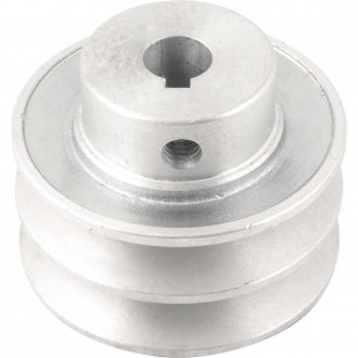 Polia de alum�nio 2 canais, perfil A, 70 mm com furo de 14 mm, VONDER