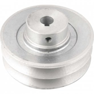 Polia de alum�nio 2 canais, perfil A, 100 mm com furo de 14 mm, VONDER