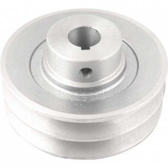 Polia de alum�nio 2 canais, perfil A, 100 mm com furo de 19 mm, VONDER