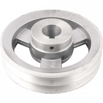 Polia de alum�nio 2 canais, perfil A, 150 mm com furo de 28 mm, VONDER