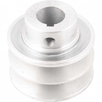 Polia de alum�nio 2 canais, perfil A, 60 mm com furo de 3/4