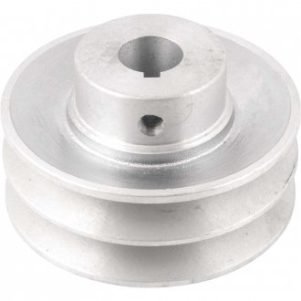 Polia de alum�nio 2 canais, perfil A, 90 mm com furo de 3/4