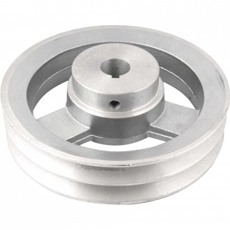 Polia de alum�nio 2 canais, perfil A, 150 mm com furo de 3/4