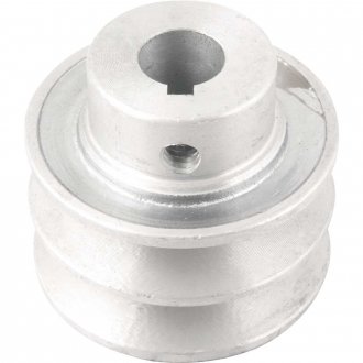 Polia de alum�nio 2 canais, perfil A, 60 mm com furo de 5/8