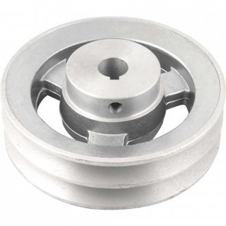Polia de alum�nio 2 canais, perfil A, 120 mm com furo de 5/8