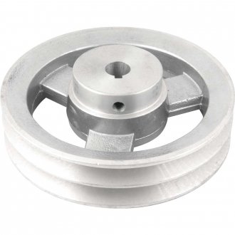 Polia de alum�nio 2 canais, perfil A, 150 mm com furo de 5/8