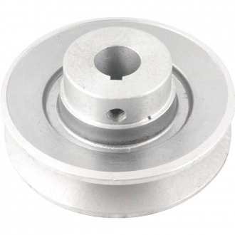 Polia de alum�nio 1 canal, perfil B, 100 mm com furo de 3/4'' - 19,1 mm, VONDER