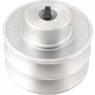 Polia de alum�nio 2 canais, perfil B, 80 mm com furo de 5/8
