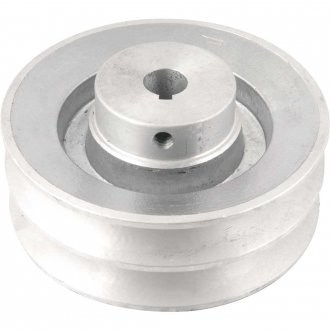 Polia de alum�nio 2 canais, perfil B, 120 mm com furo de 5/8