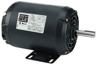 Motor el�trico aberto, 0,25 cv, 4 polos, carca�a C56, monof�sico, 127 V~/220 V~, 14639610 WEG