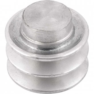 Polia de alum�nio 2 canais, perfil A, 60 mm, sem furo VONDER