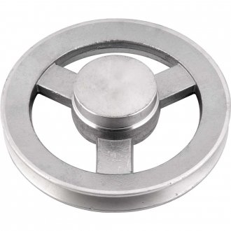Polia de alum�nio 1 canal, perfil B, 180 mm, sem furo VONDER