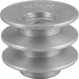 Polia de alum�nio 2 canais, perfil B, 70 mm, sem furo VONDER
