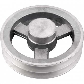 Polia de alum�nio 2 canais, perfil B, 180 mm, sem furo VONDER