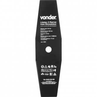 L�mina de 2 pontas, para ro�adeiras, 330 mm x 20,0 mm, VONDER