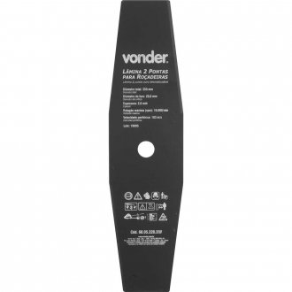 L�mina de 2 pontas, para ro�adeiras, 350 mm x 20,0 mm, VONDER