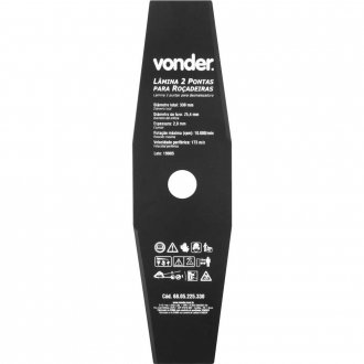 L�mina de 2 pontas, para ro�adeiras, 330 mm x 25,4 mm, VONDER
