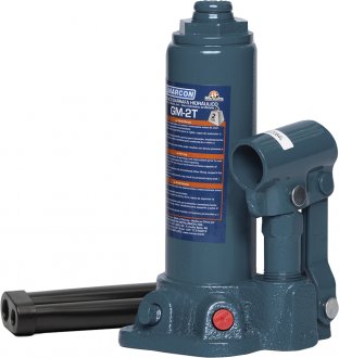 Macaco hidr�ulico tipo garrafa, 2 toneladas (2 tf), GM-2T, MARCON