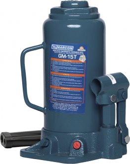 Macaco hidr�ulico tipo garrafa, 15 toneladas (15 tf), GM-15T, MARCON