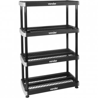 Estante pl�stica, 142,0 cm x 91,0 cm x 45 cm, EPV 040 VONDER