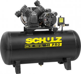 Motocompressor de ar, 10 pcm, 105,5 litros, 127 V~ monof�sico, Pro CSV 10/110, 921.7752-0 (MTA) SCHULZ