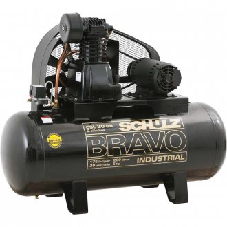 Compressor de ar CSL 20BR/200 L Bravo, 5 cv trif�sico, 220 V~/380 V~, 922.7759-0 (MTA) SCHULZ