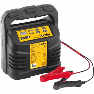 Carregador inteligente de bateria, 110 V~ - 140 V~, CIB 200 VONDER