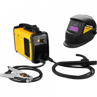Inversor para solda com eletrodo e TIG, 120 A, IM 125, com m�scara de escurecimento autom�tico tonalidade 11,  monof�sico, 127 V~ - 220 V~ - Sele��o autom�tica VONDER