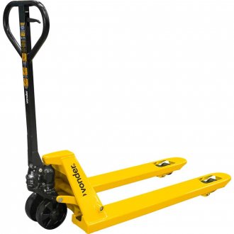 Paleteira hidr�ulica, 2,5 toneladas (2,5 tf), 1.150 mm x 550 mm, roda dupla de nylon, PDN 255, VONDER