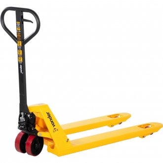 Paleteira hidr�ulica, 2,5 toneladas (2,5 tf), 1.150 mm x 550 mm, roda dupla de poliuretano, PDP 255, VONDER