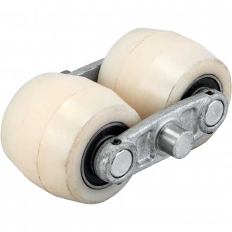 Roda traseira, 74 mm x 70 mm, em nylon, conjunto dupla, VONDER