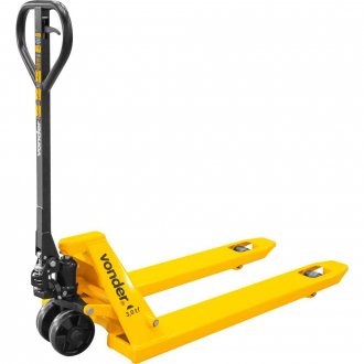 Paleteira hidr�ulica, 3 toneladas (3 tf), 1.150 mm x 680 mm, roda simples de nylon, PSN 306, VONDER