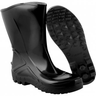 Bota de PVC preta, sem forro, cano m�dio, 35, Vulcaflex 110 VFLEX MARLUVAS