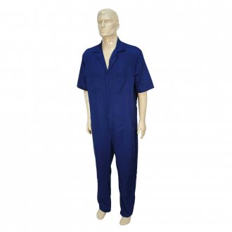 Macac�o de brim, azul, manga curta, M, Santanense Uniforte, WICO