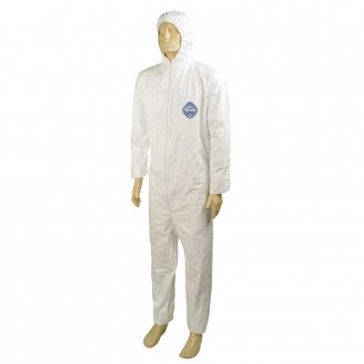 Macac�o de prote��o, com capuz, branco, tamanho XG, TYVEK, DUPONT