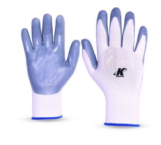 Luva nylon, revestimento palma nitr�lica, M - 10, NBR, 02.05.14, KALIPSO