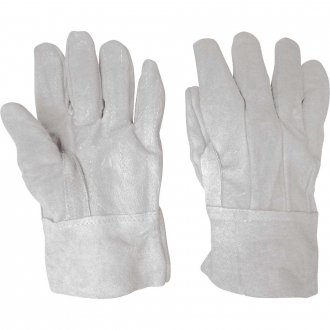 Luva de raspa 7 cm, com refor�o na palma, QUALITY KOUROS