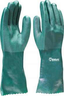 Luva de PVC palma �spera, 46 cm, verde, LV-PVC46-9 IMBAT