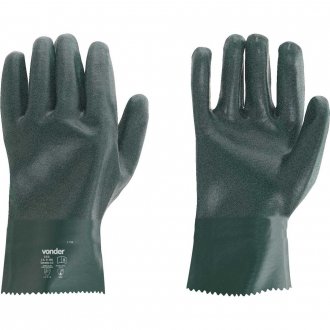 Luva de PVC �spera com forro, 26 cm, PAV 0026 VONDER