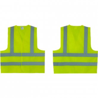 Colete sinal.. sem bolso, CG-06,  verde lim�o com refletivo prata, 012505212, CARBOGRAFITE