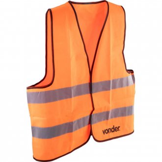Colete refletivo tipo blus�o, sem bolso, laranja, CV 101 VONDER
