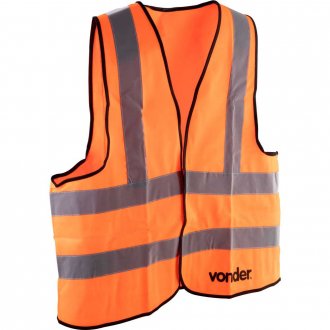 Colete refletivo tipo blus�o, sem bolso, laranja, CV 103 VONDER