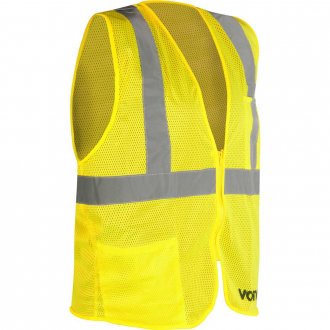 Colete refletivo tipo blus�o, com bolso e ziper, amarelo, CV 104 VONDER