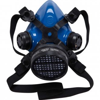 Respirador semifacial com 1 cartucho para vapores org�nicos e gases �cidos, azul, MIG21-VO/GA DESTRA