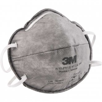 Respirador carv�o ativado, PFF1 8713, 3M