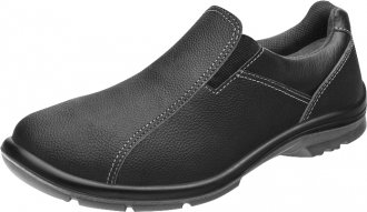 Sapato tipo t�nis de couro com el�stico, preto, n� 45, Elegance, 50F61 SRV 701289, MARLUVAS