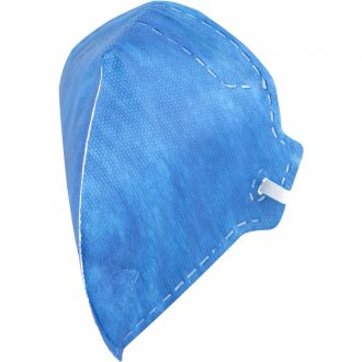 Respirador dobr�vel, semifacial, sem carv�o ativado, sem v�lvula, PFF1, RDV 2101, azul, VONDER