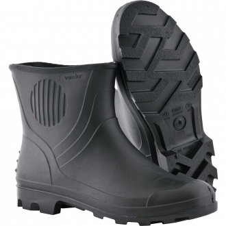 Bota de PVC preta, cano 3/4, com forro, 40, VONDER